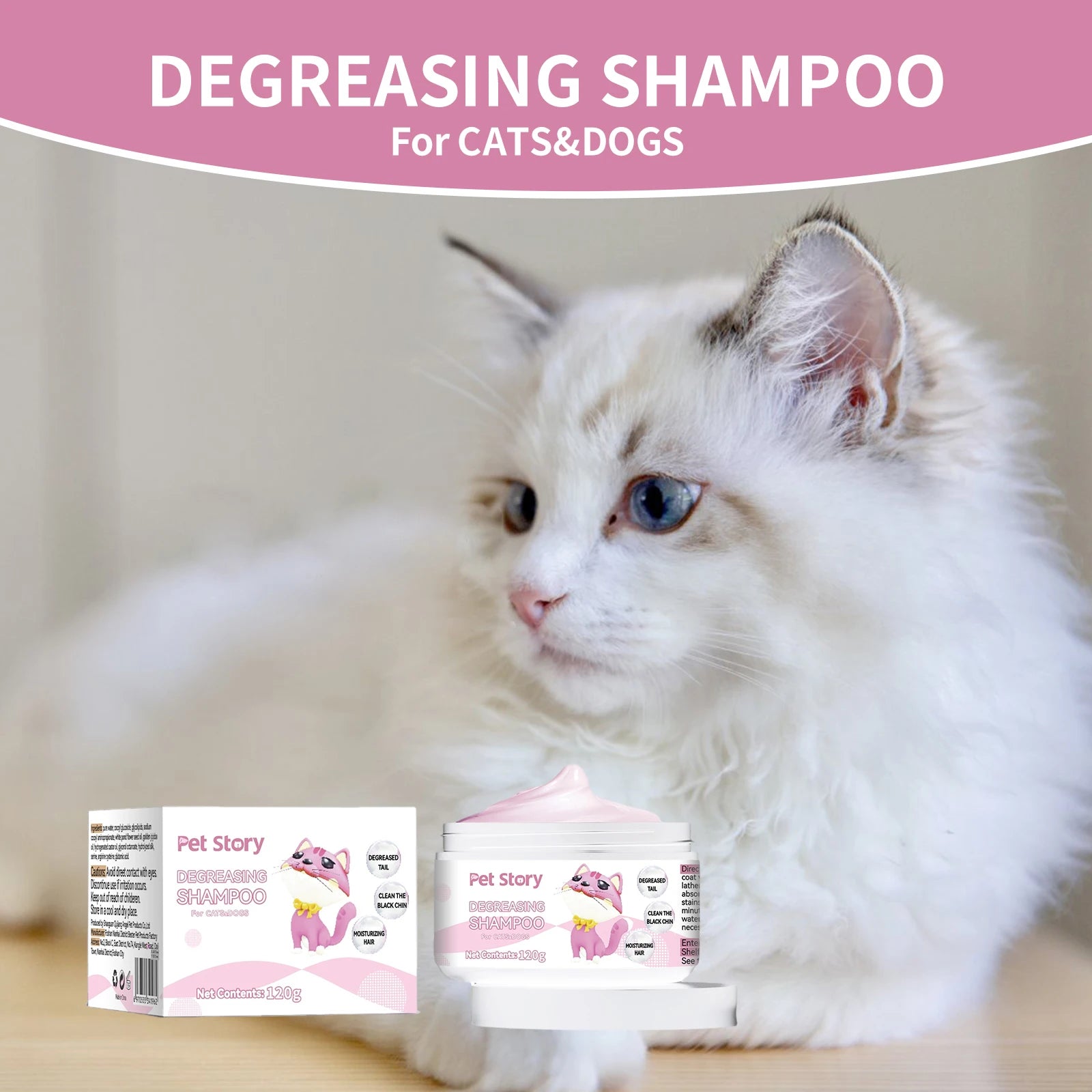 Premium Whitening Pet Grooming Shampoo