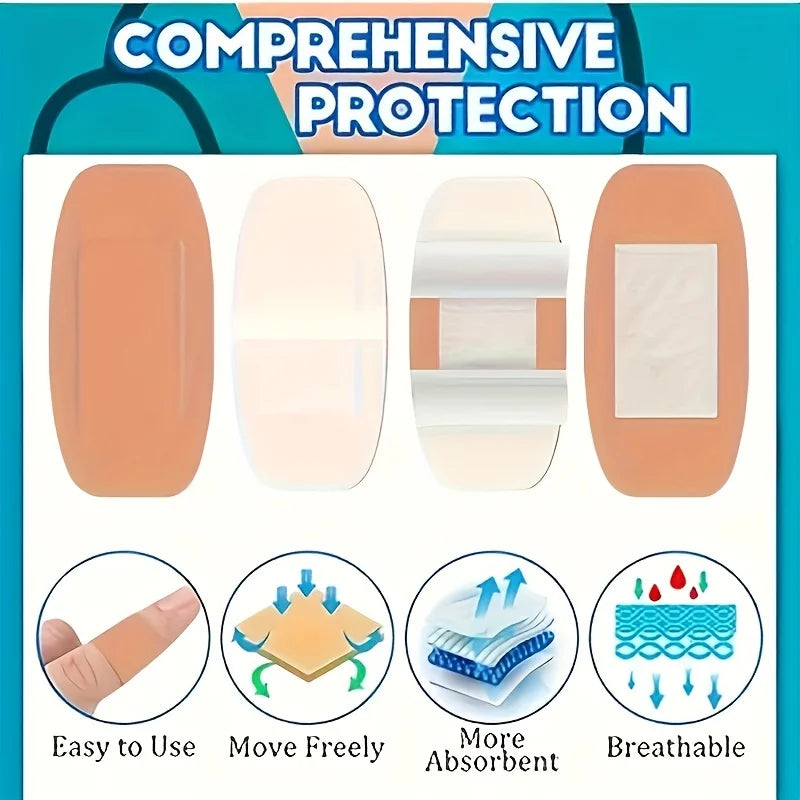 40pcs Waterproof / Breathable Bandages Multi-Size