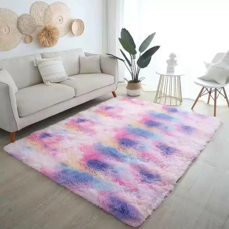 Tie-dye Plush Carpet