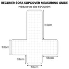 Thick Rabbit Recliner Slipcover 23 Inches Covers