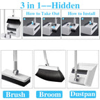 3in 1 Broom and Dustpan Set