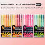 6/24/36/54/72/90 Colors Acrylic Painting Pens