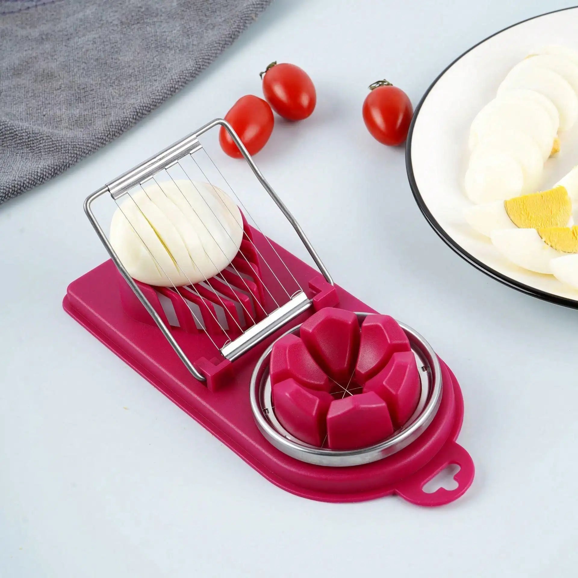 Multifunctional egg cutter