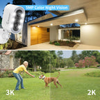 Security Camera WiFi Battery Powered, Two-Way Talk
