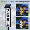 1 pc Solar Light Powered House Number