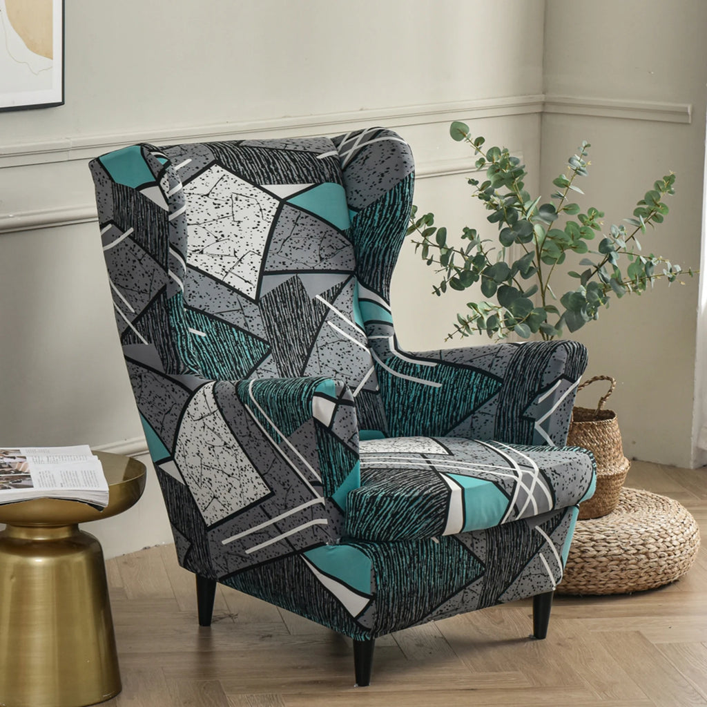 Chair Cover Wingback Stretch Spandex Armchair