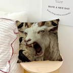 Screaming Goat Pillow Cover