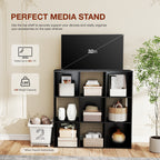 9 Cube Storage Wooden Shelf