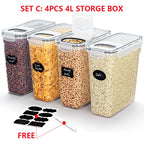 4L Cereal Storage Containers with Lids