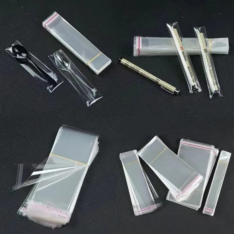 Self adhesive sealing plastic bag, 100 pieces.