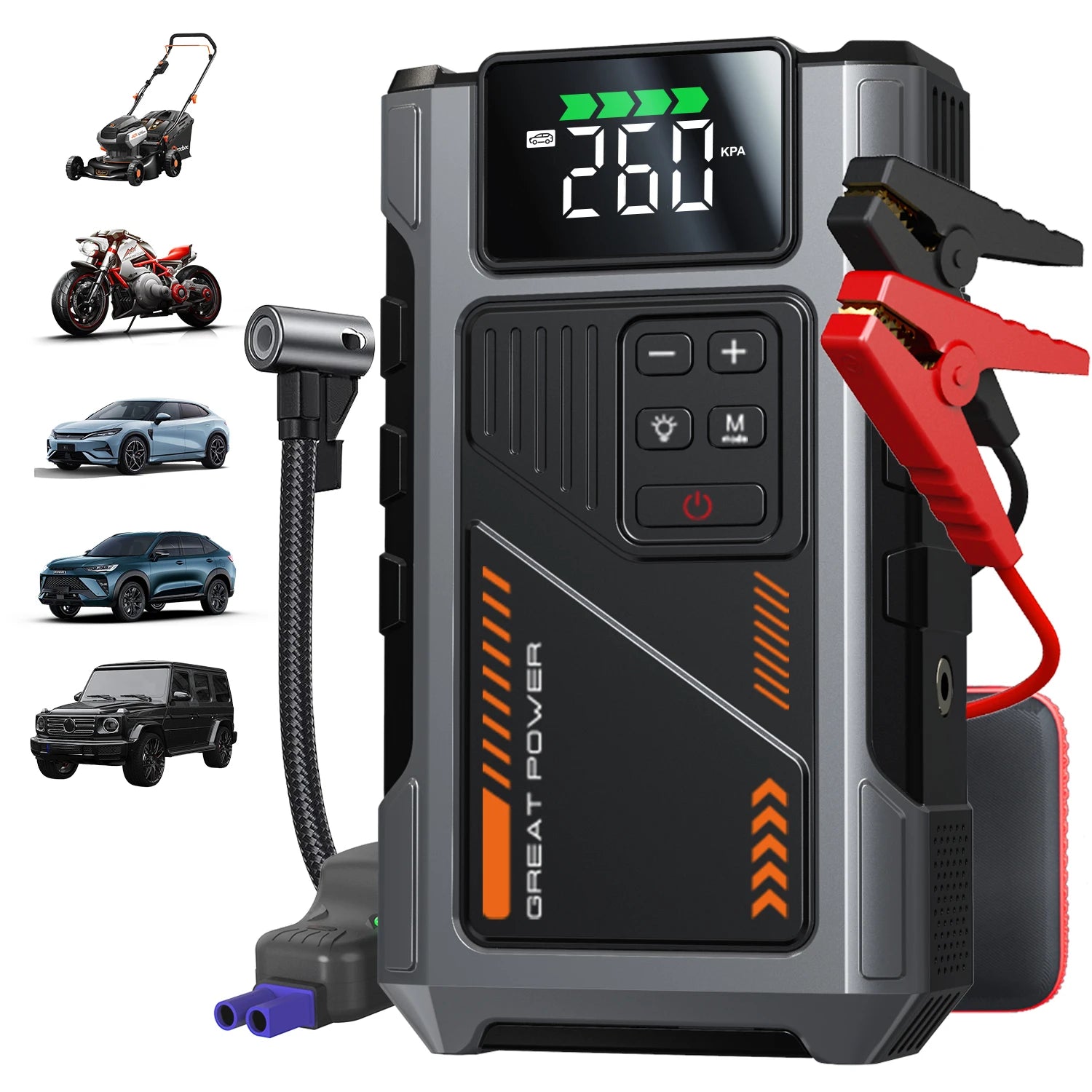 Portable Car Jump Starter/ Air Compressor