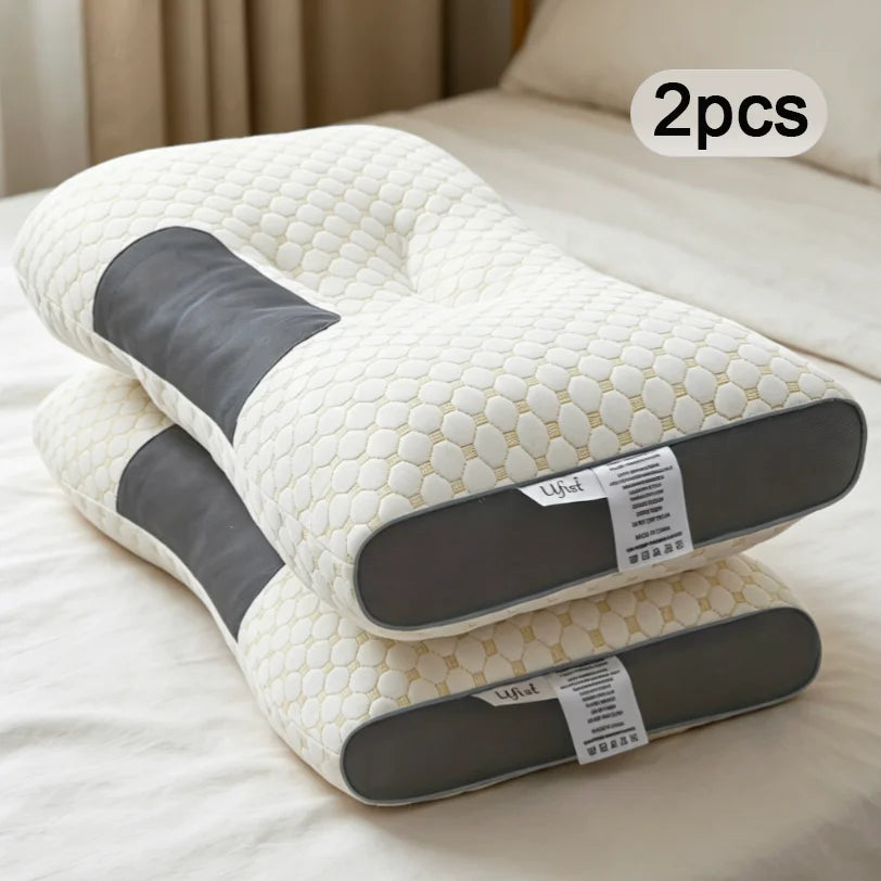 2 Braided Neck Pillows/ Detachable Pillowcase