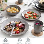 Grey 16/32/48-Piece Ceramic Set