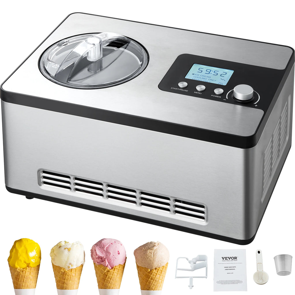 Ice Cream Maker  2 Quart No Pre-freezing