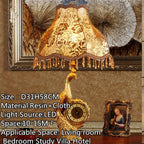 European Clock Peacock Lamp
