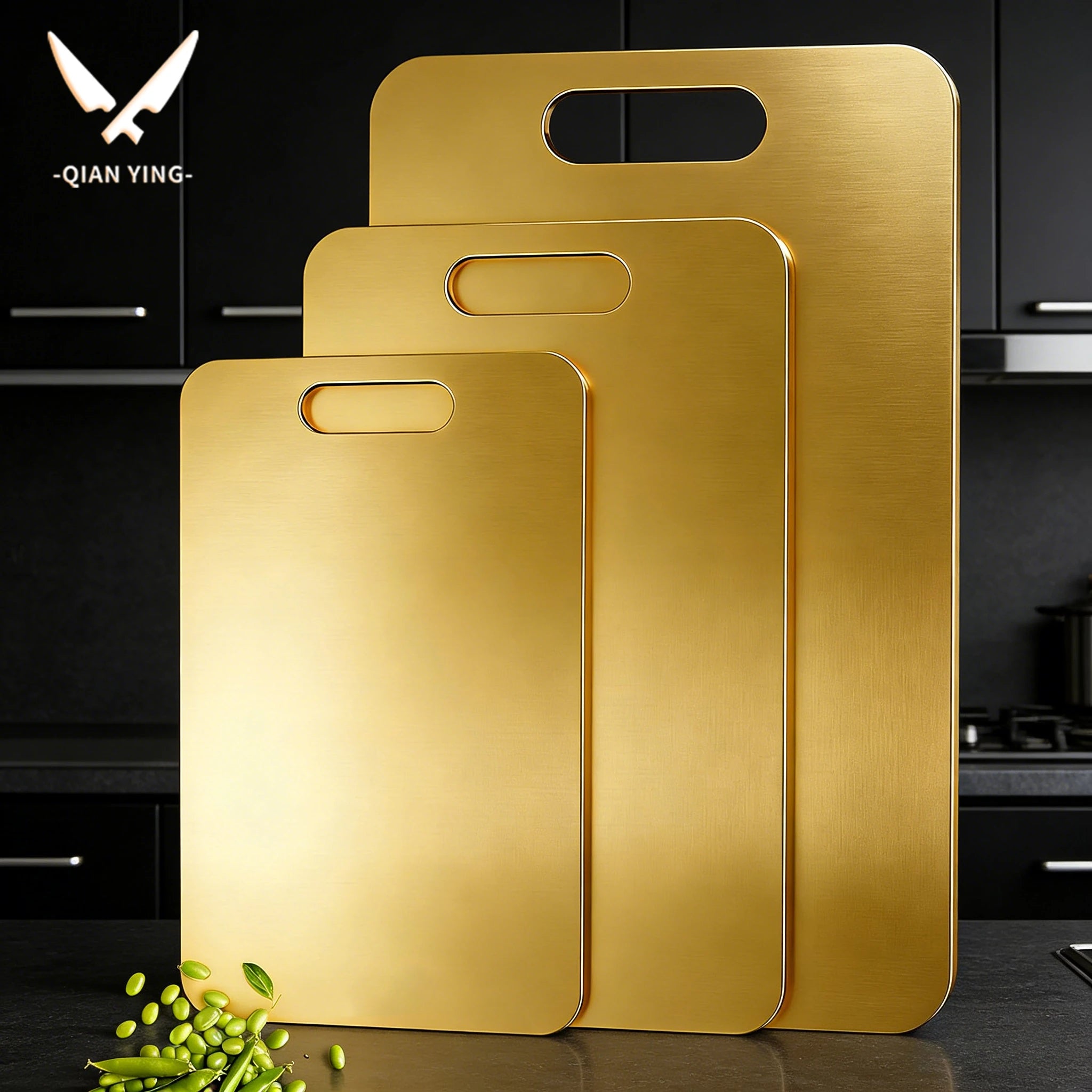 Stainless steel Gold Cutting Board