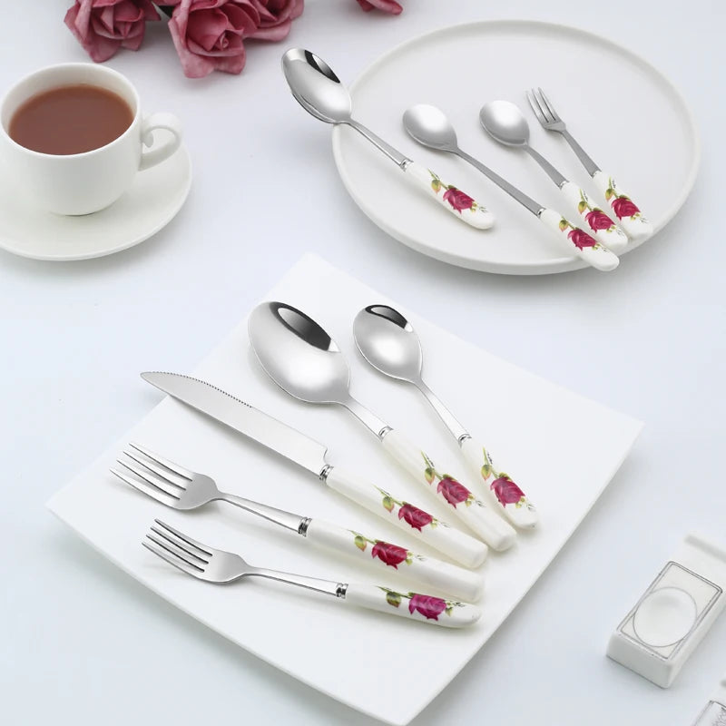 Ceramic Handle Tableware Set