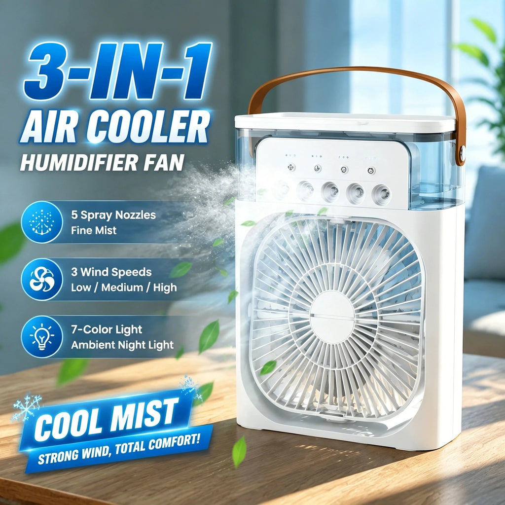 Three-in-one Fan / LED Light
