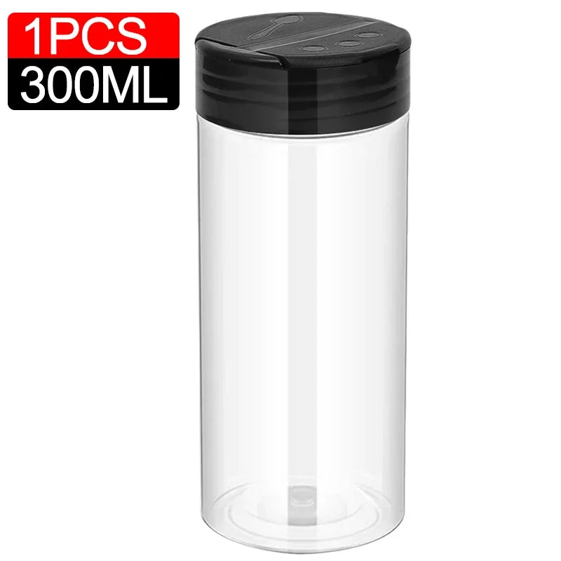 10/1PCS Clear Spice Plastic Seasoning Jars