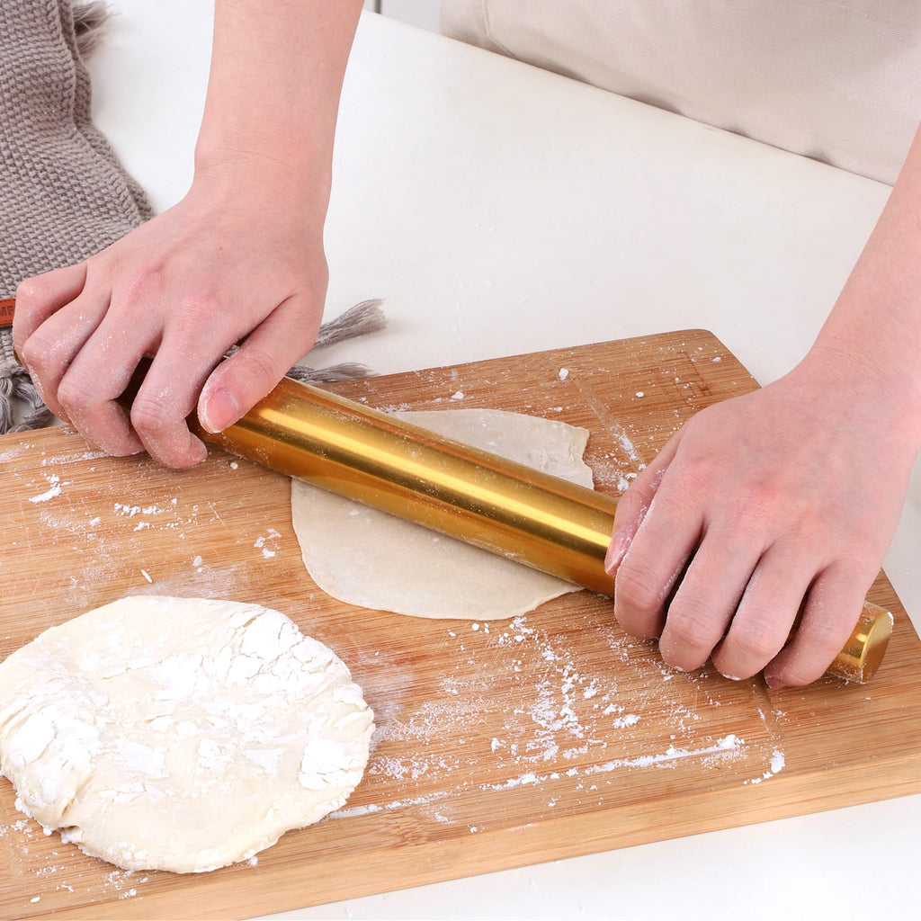 Golden Stainless Steel  Rolling Pin