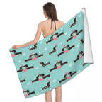 Dachshund Dog Beach Towel