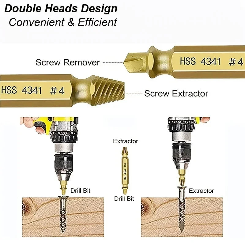 Damaged Screw Extractor Set