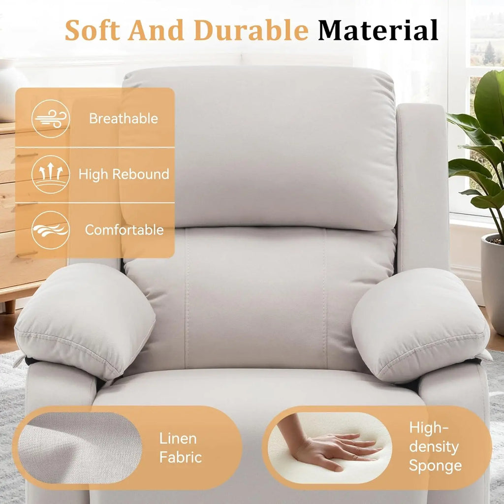 Recliner Chair, 360 Swivel Rocker