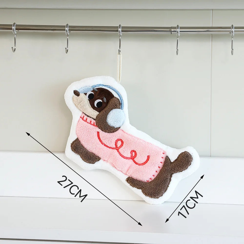 Dog Shaped Hand Towel