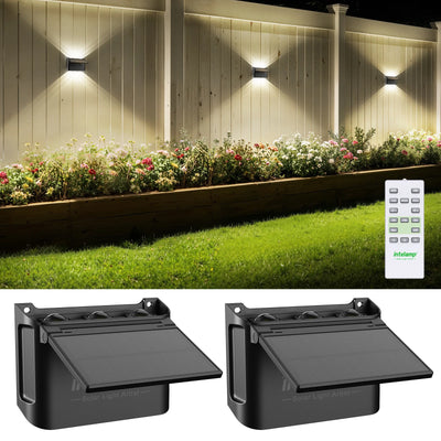 2 Pack/ Outdoor Solar Wall Up/ Down Lighting  / Remote