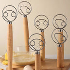 Oak Handle  Danish Dough Whisk