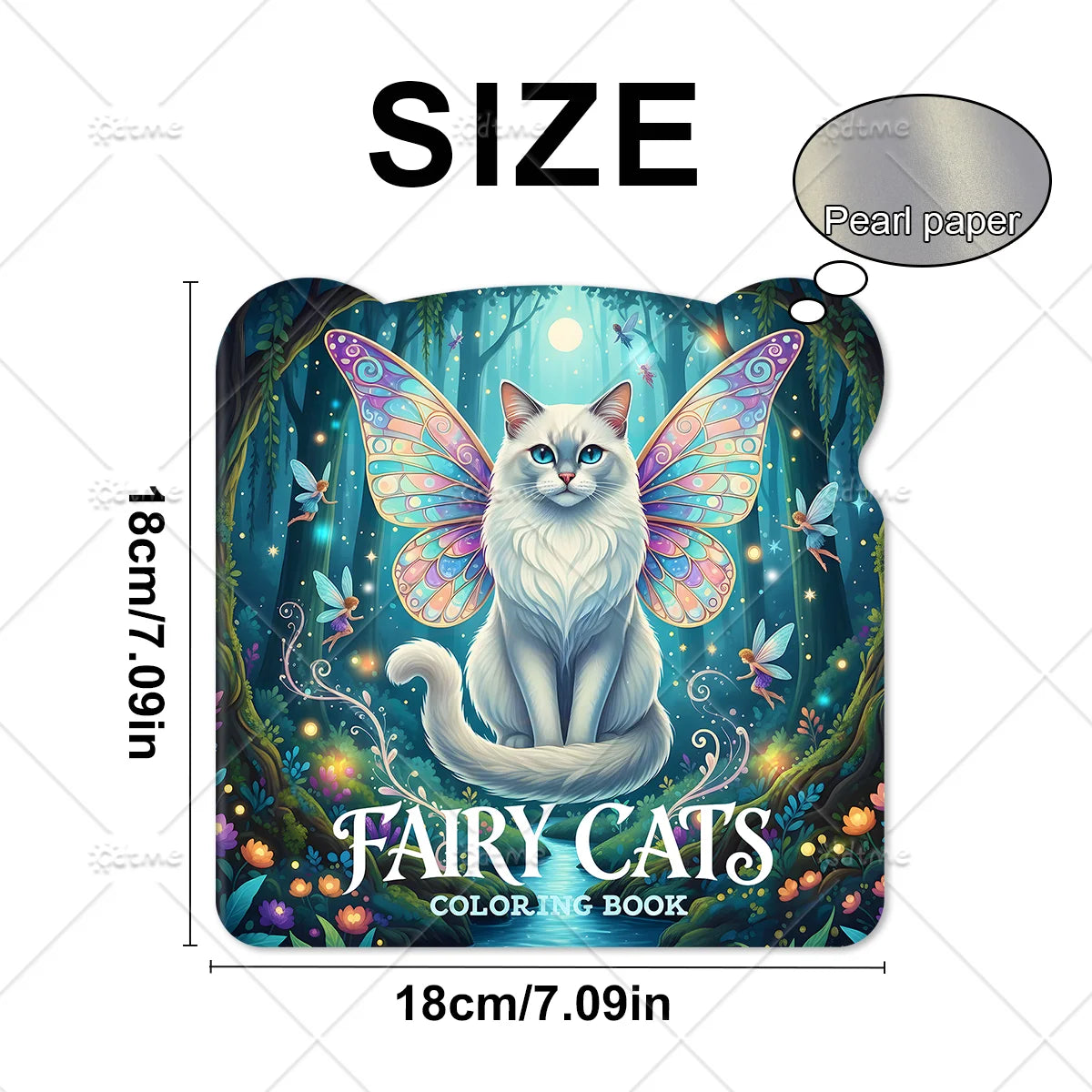 FAIRY CATS Coloring Book