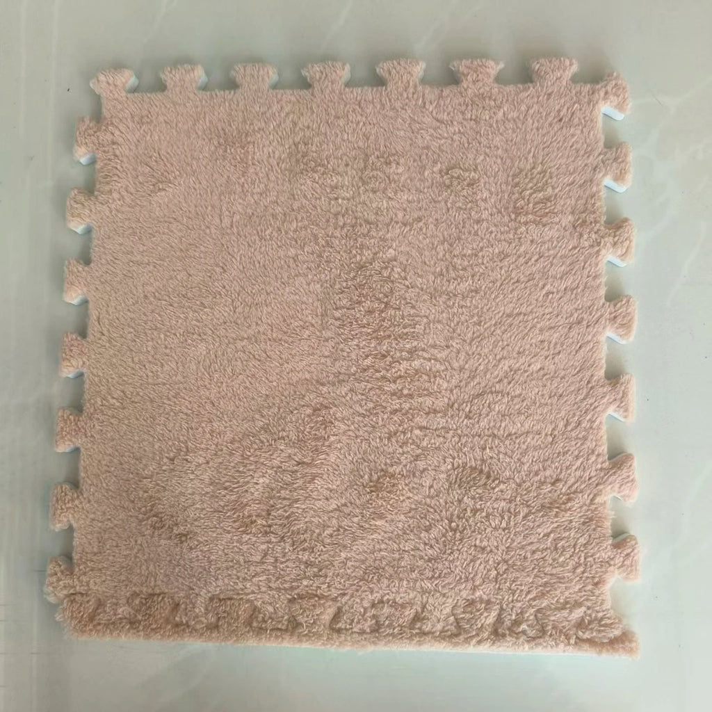10Pcs Plush Puzzle Mat , 30x30x1CM