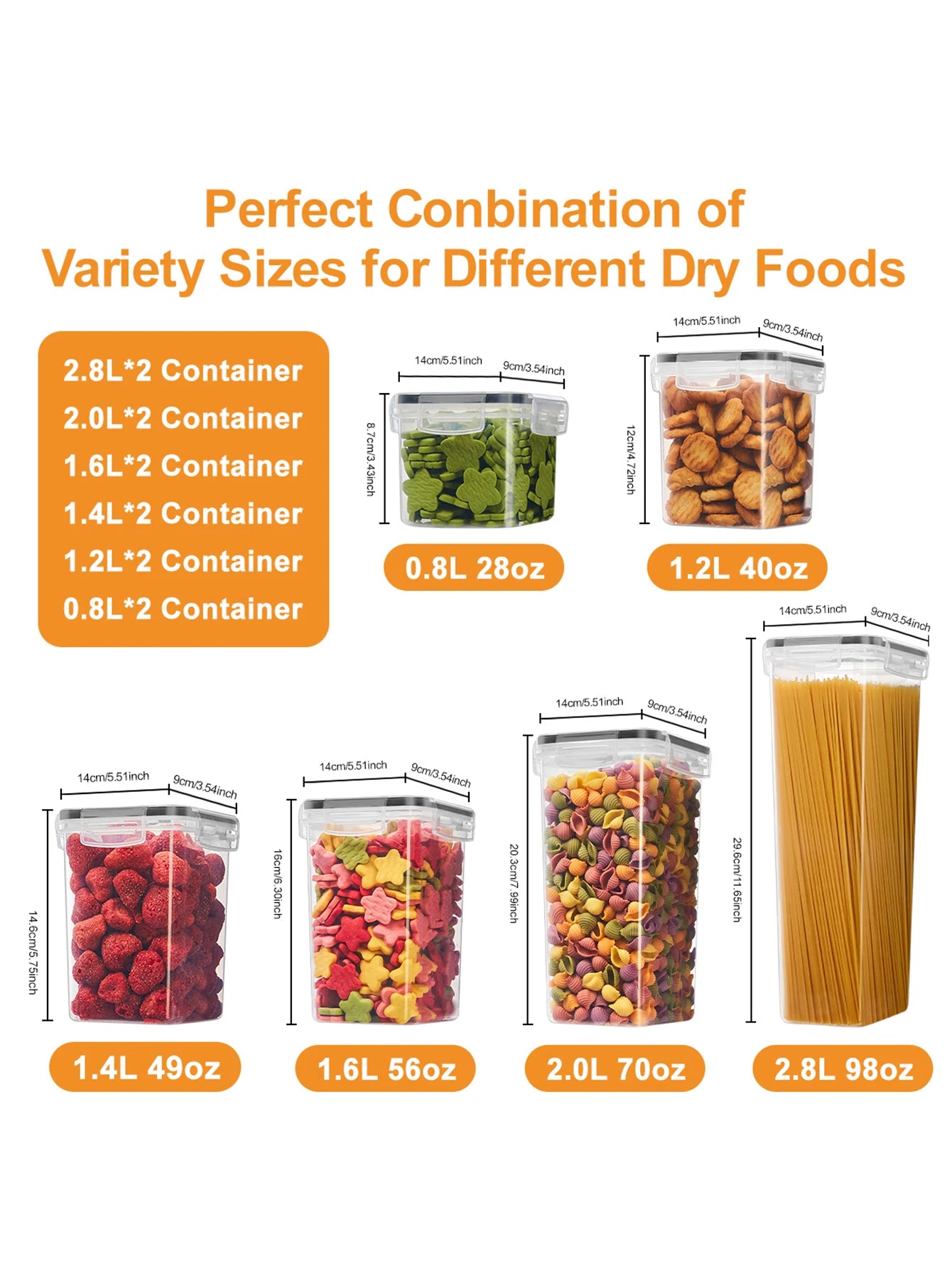 24pcs，Sealed food containers with LIDS