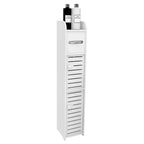 White Storage Column Cabinet