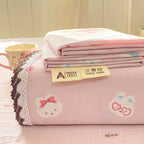 Bed Sheet with Lace Trim