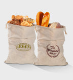 Linen Bread / Reusable, Drawstring Bag