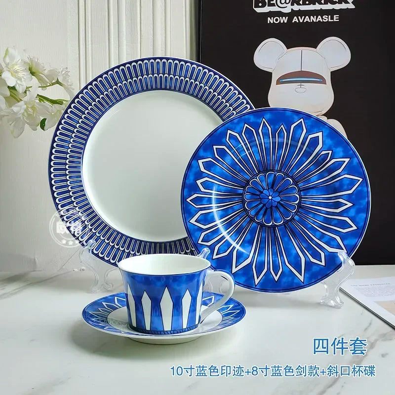 European Style Blue Tableware