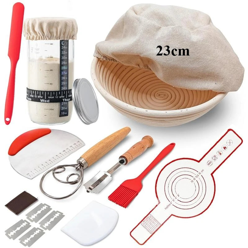 19PC Professional Complete Sourdough Starter Kit