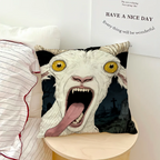 Screaming Goat Pillow Cover