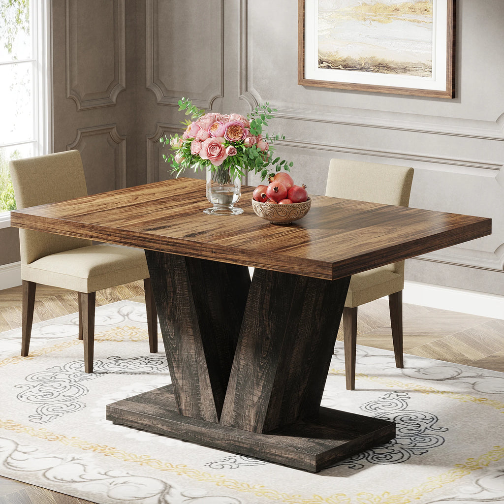 Farmhouse Wooden Table/4-6 People