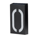Solar Lights Black House Number