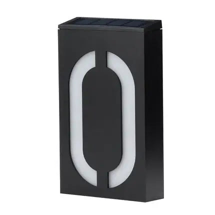 Solar Lights Black House Number