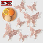 12/48Pcs 3D Butterfly  Wall Sticker