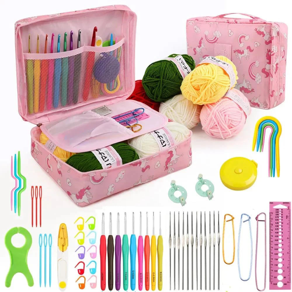 Yarn , Steel Needles Crochet Kit for Beginners