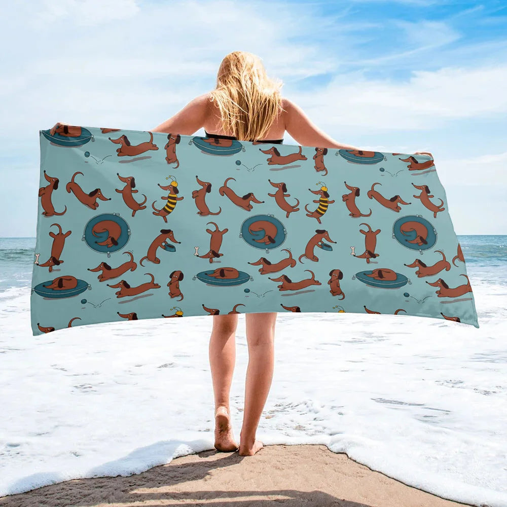 Dachshund Beach Towel