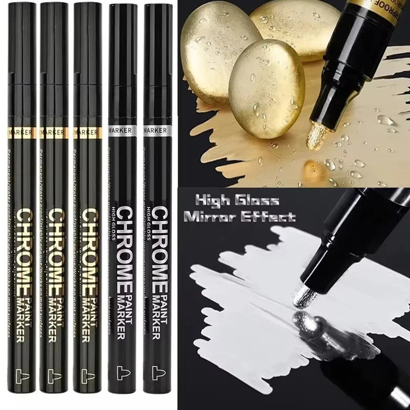 5/1pcs Chrome Pen Marker