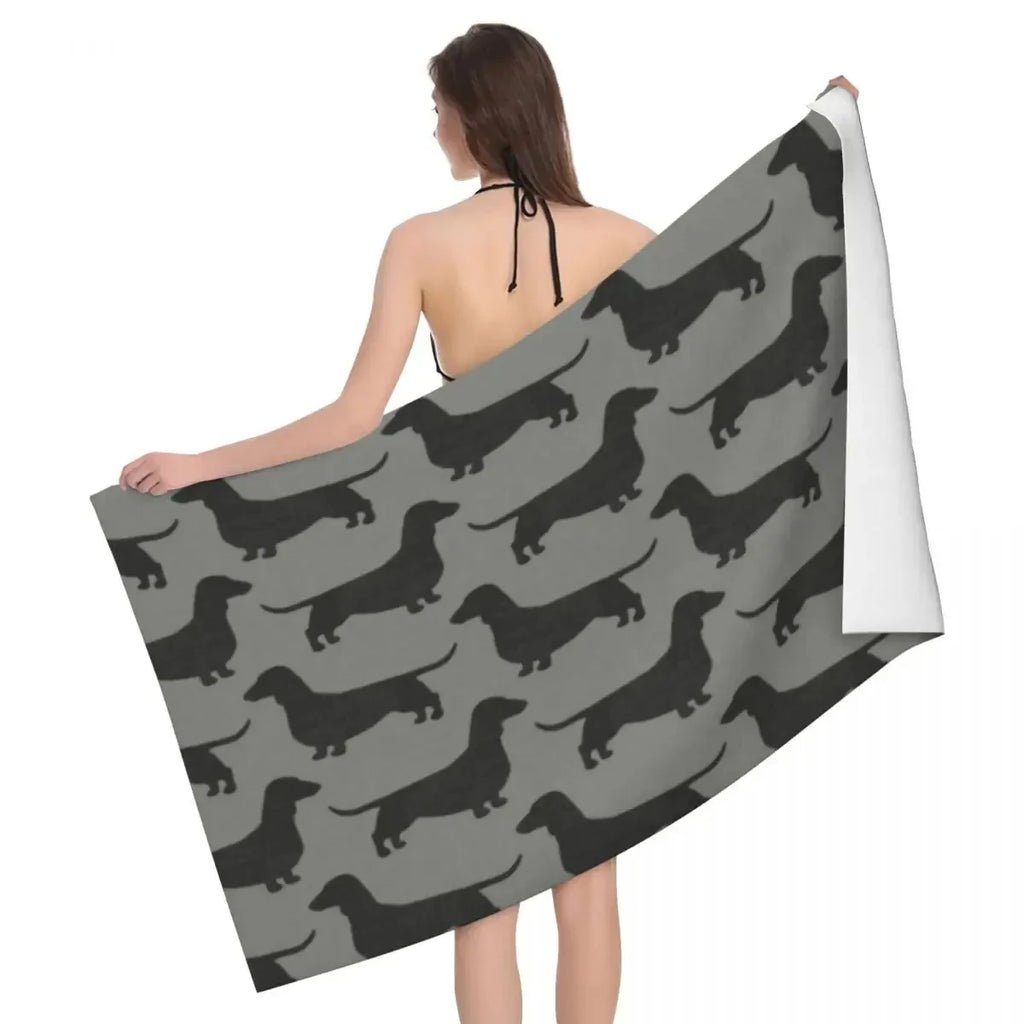 Dachshund Dog Beach Towel