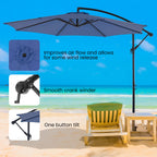 10FT  Patio Umbrella with Easy Tilt Adjustment