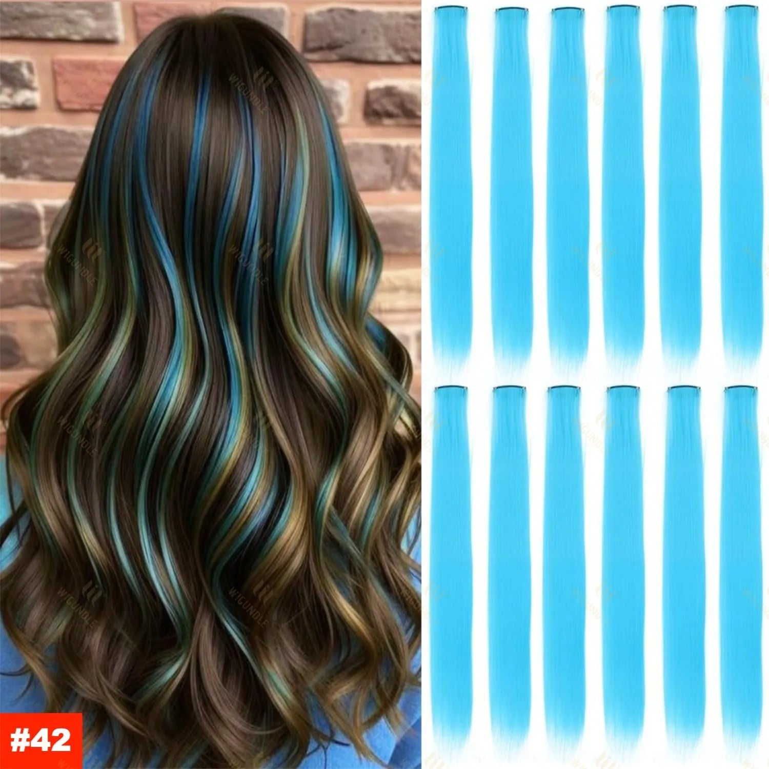 18 Color Clip Style Hair Extensions