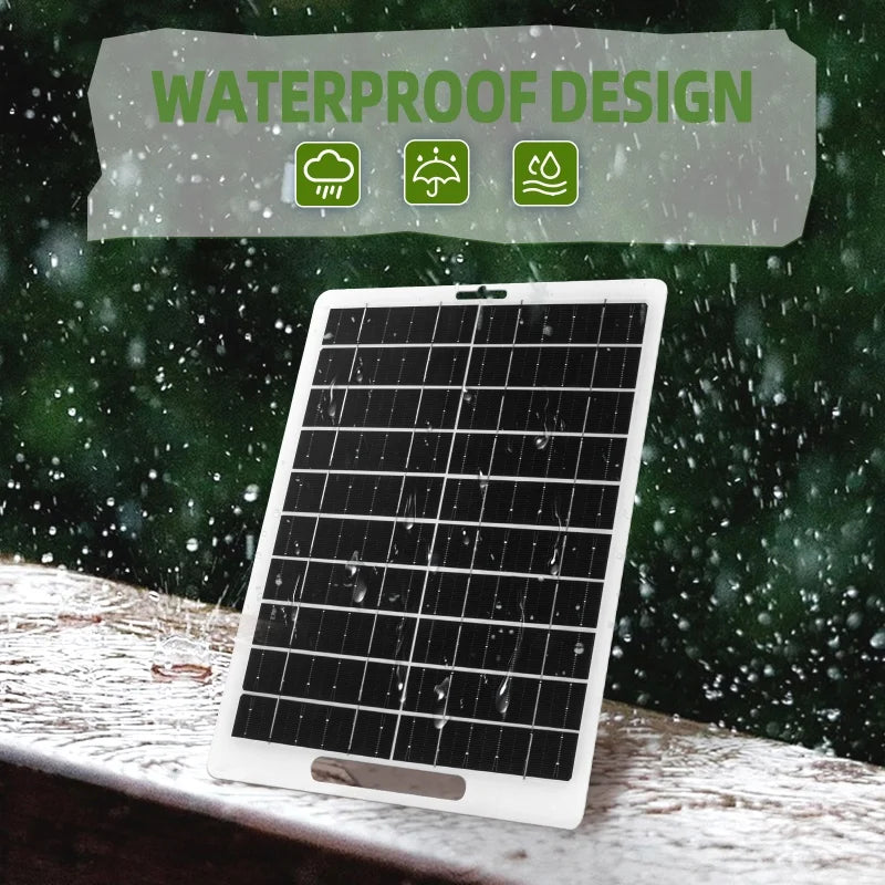 Solar Panel Waterproof Phone Charger
